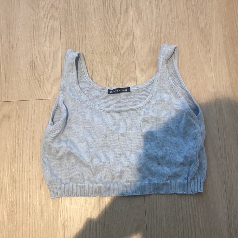 Brandy Melville knit crop top